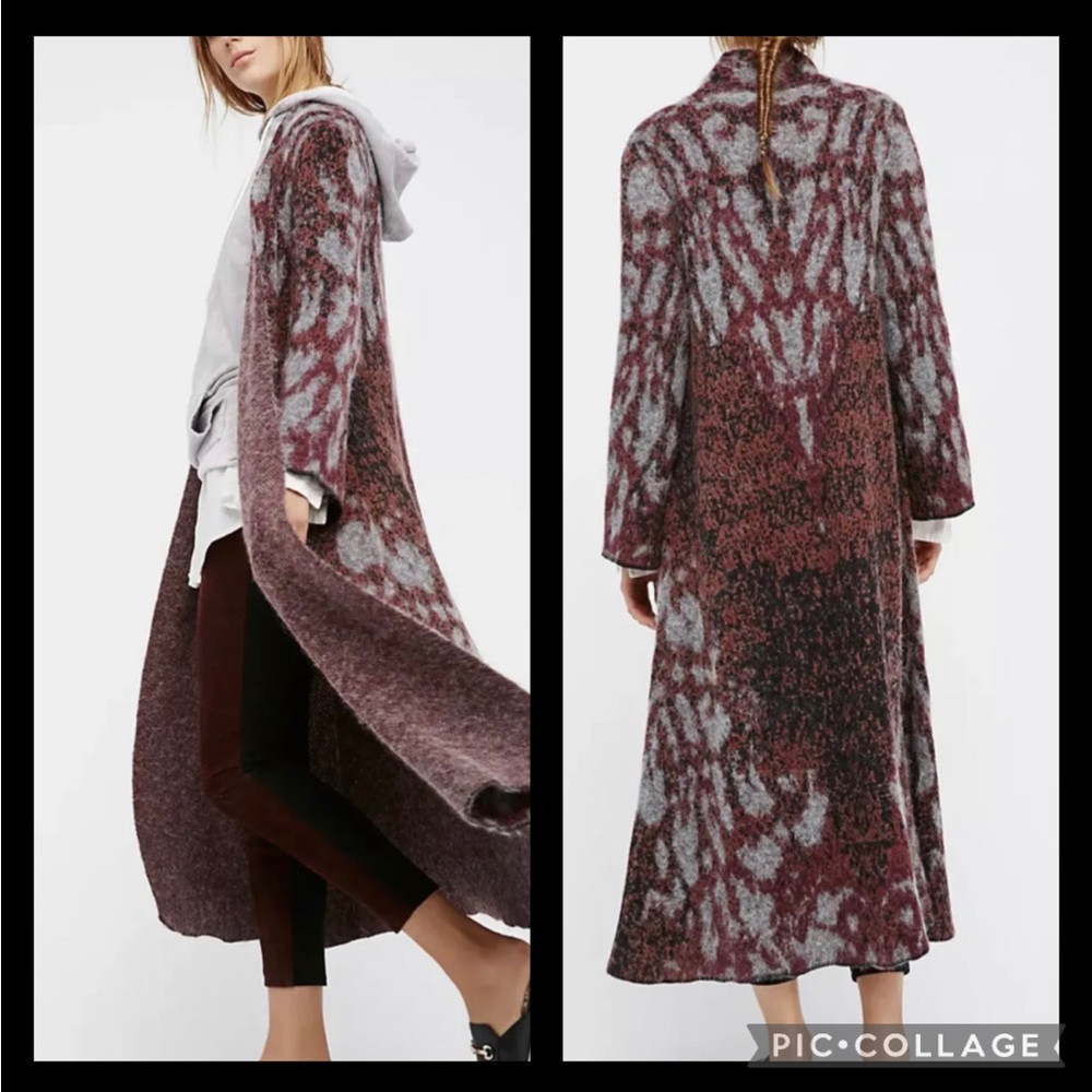 NWOT Free People Donatella maxi cardigan